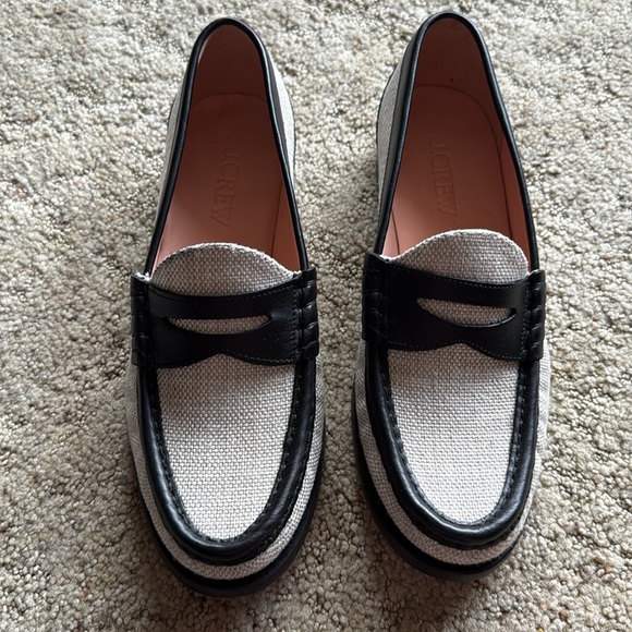 J. Crew Winona Penny Loafers in Spanish Canvas - Picture 3 of 8
